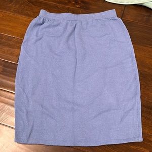 St. John Collection powder blue knit skirt